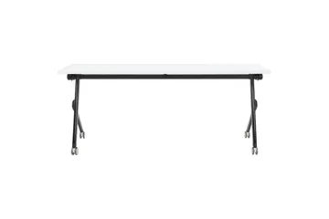 Hopfällbart skrivbord Bendi Vit/Svart, 180x60x75 cm - Vit/Svart, 180x60x75 cm - Möbler - Bord & matgrupp - Kontorsbord - Skrivbord