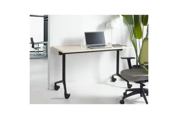 Hopfällbart skrivbord Cavi Ljus trä/svart, 120x60x75 cm - Ljus trä/svart, 120x60x75 cm - Möbler - Bord & matgrupp - Kontorsbord - Skrivbord
