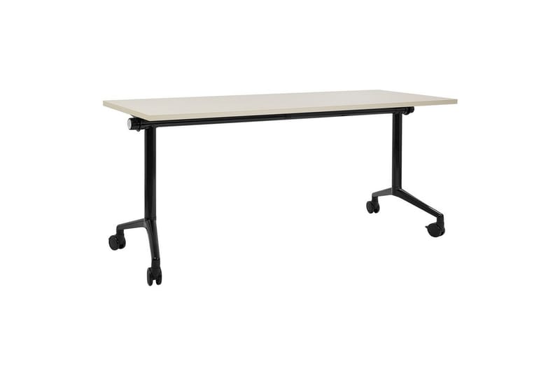 Hopfällbart skrivbord Cavi Ljus trä/svart, 160x60x75 cm, Ljus trä/svart, 160x60x75 cm
