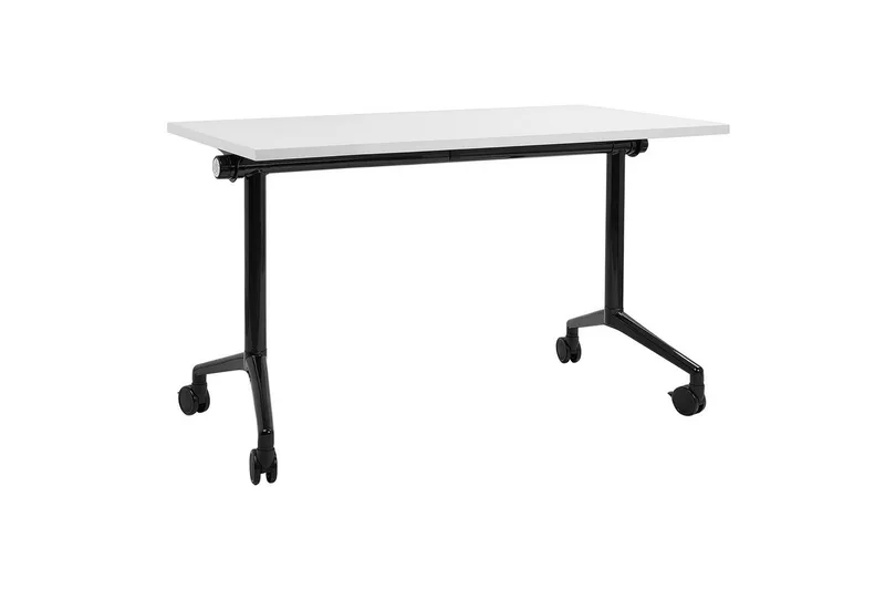 Hopfällbart skrivbord Cavi Vit/Svart, 120x60x75 cm, Vit/Svart, 120x60x75 cm