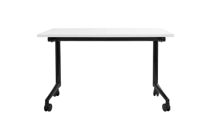 Hopfällbart skrivbord Cavi Vit/Svart, 120x60x75 cm - Vit/Svart, 120x60x75 cm - Möbler - Bord & matgrupp - Kontorsbord - Skrivbord