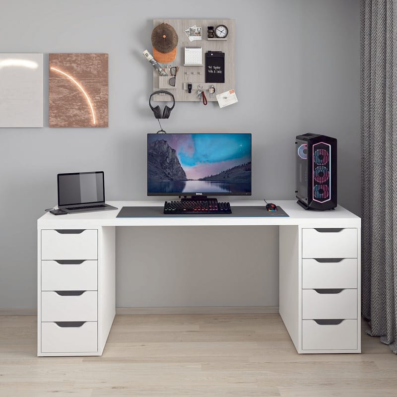 Horace Skrivbord 180x75x60 cm - Vit - Möbler - Bord & matgrupp - Kontorsbord - Skrivbord