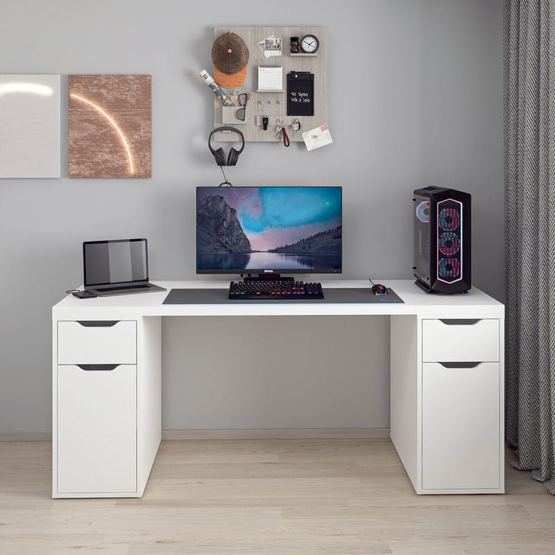 Horace Skrivbord 180x75x60 cm - Vit - Möbler - Bord & matgrupp - Kontorsbord - Skrivbord