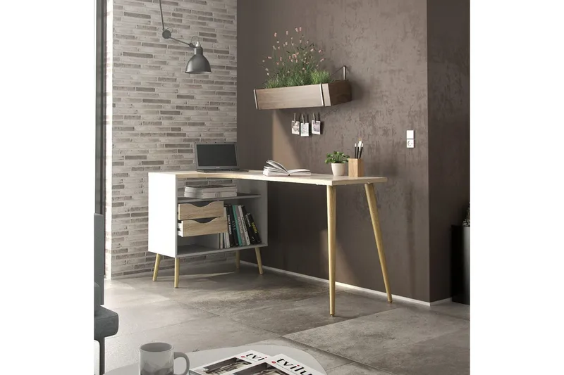 Hostafranc Skrivbord 81x145,1 cm - Natur - Möbler - Bord & matgrupp - Kontorsbord - Skrivbord