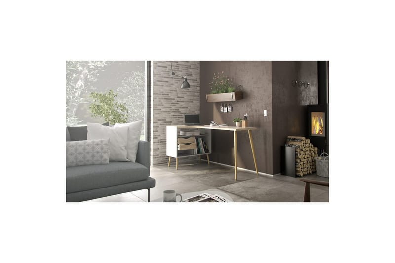 Hostafranc Skrivbord 81x145,1 cm - Natur - Möbler - Bord & matgrupp - Kontorsbord - Skrivbord