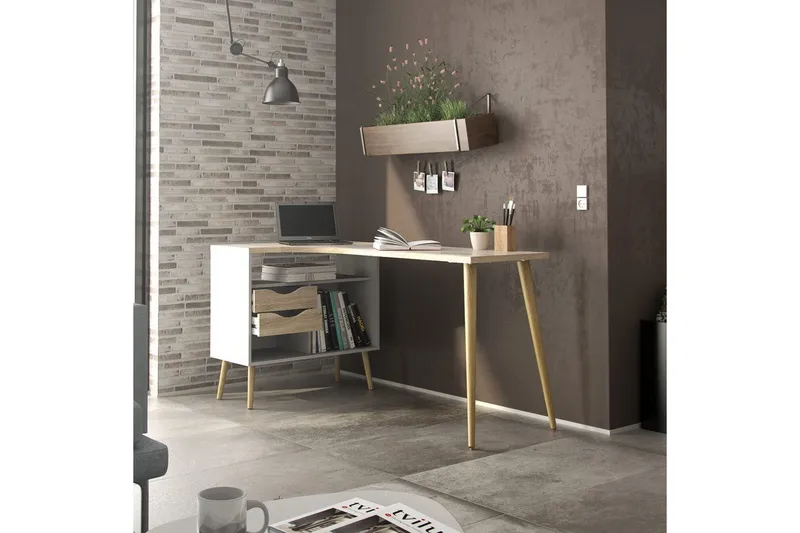 Hostafranc Skrivbord 81x145,1 cm - Natur - Möbler - Bord & matgrupp - Kontorsbord - Skrivbord