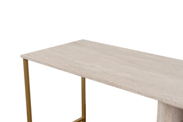 Hu Skrivbord 60x240 cm - Beige/Guld - Möbler - Bord & matgrupp - Kontorsbord - Skrivbord