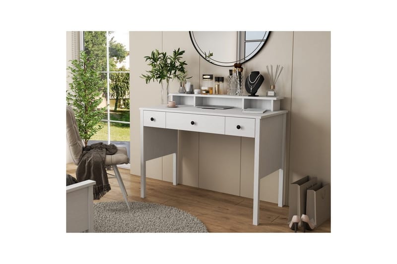 Krynn Sminkbord 120 cm - Natur/Vit - Möbler - Bord & matgrupp - Kontorsbord - Skrivbord