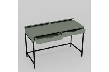 Loryn Skrivbord 120 cm med Förvaring och Lådor i Målat Trä - Grön - Möbler - Bord & matgrupp - Kontorsbord - Skrivbord