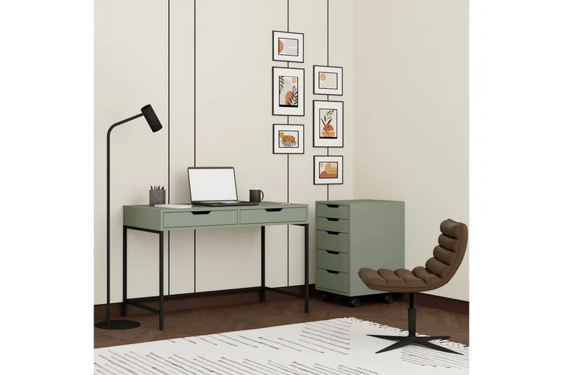 Loryn Skrivbord 55x120 cm - Grön - Möbler - Bord & matgrupp - Kontorsbord - Skrivbord