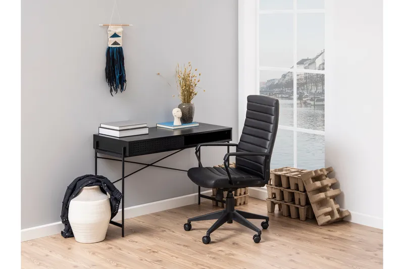 Mehoopany Skrivbord 110x110 cm - Svart - Möbler - Bord & matgrupp - Kontorsbord - Skrivbord