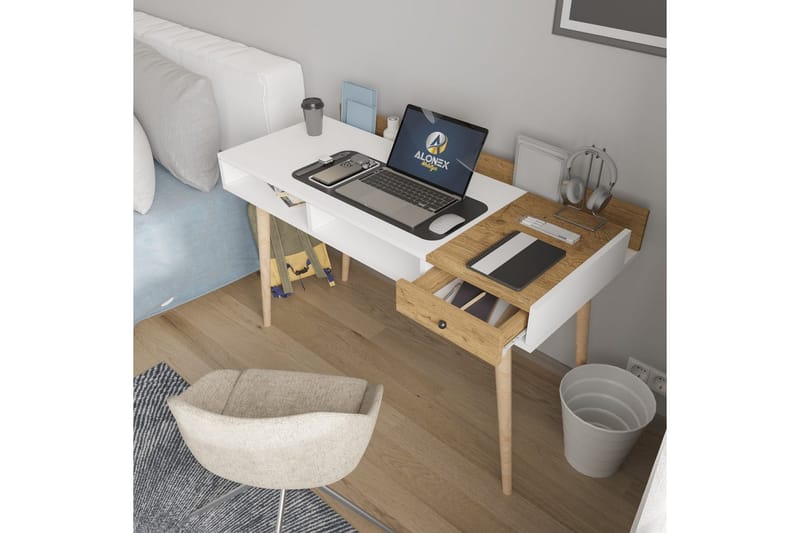 Miraen Skrivbord 53x120 cm - Vit - Möbler - Bord & matgrupp - Kontorsbord - Skrivbord