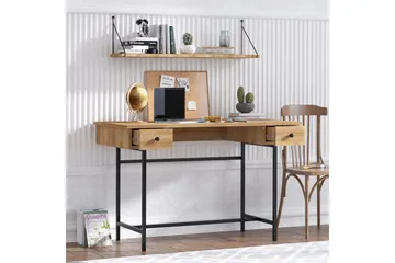 Mirric Skrivbord 60x120 cm - Ek/Svart - Möbler - Bord & matgrupp - Kontorsbord - Skrivbord