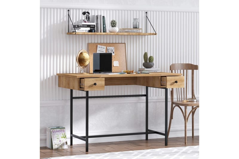 Mirric Skrivbord 60x120 cm - Ek/Svart - Möbler - Bord & matgrupp - Kontorsbord - Skrivbord