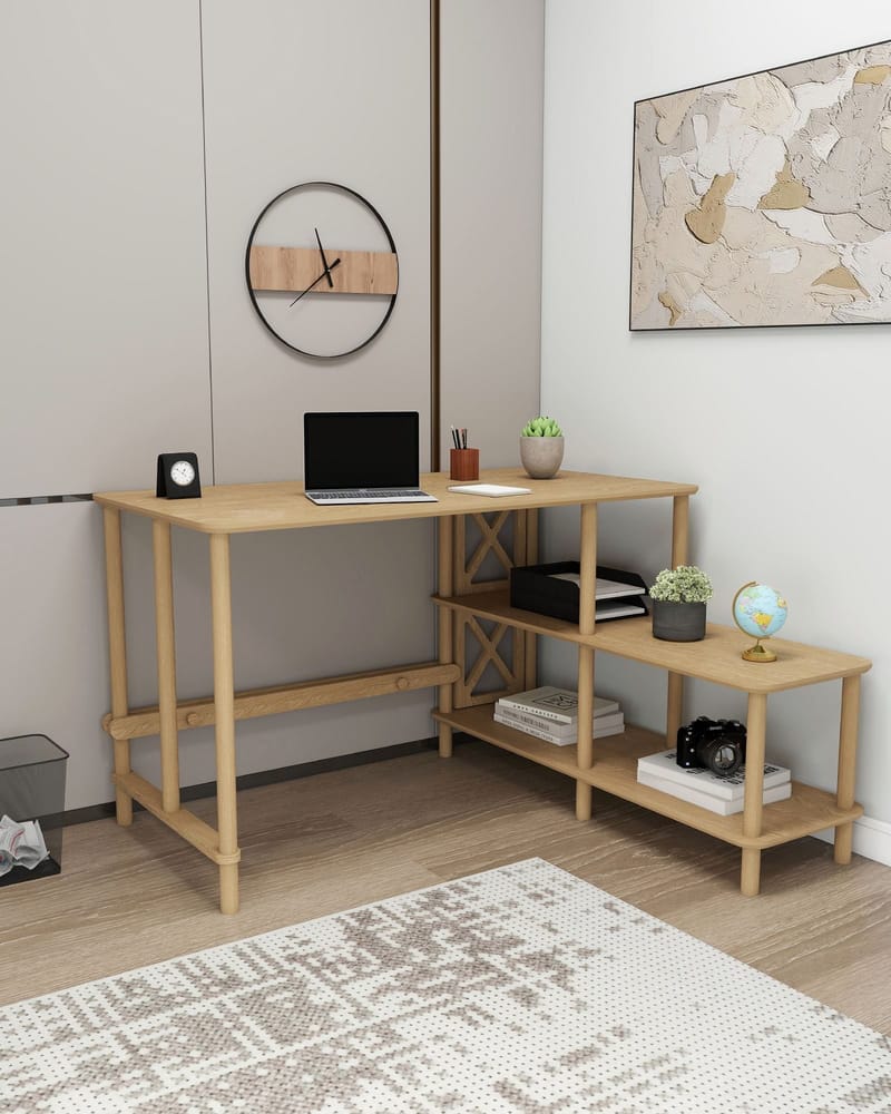 Morina Skrivbord 125 cm - Ek - Möbler - Bord & matgrupp - Kontorsbord - Skrivbord