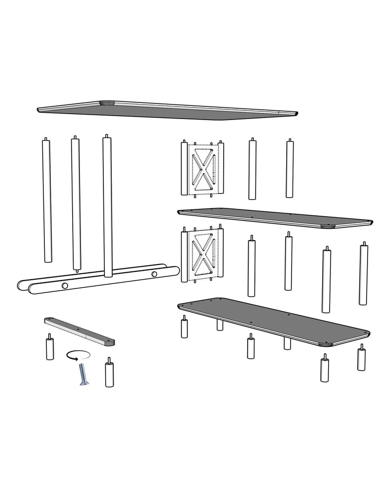 Morina Skrivbord 125 cm - Ek - Möbler - Bord & matgrupp - Kontorsbord - Skrivbord