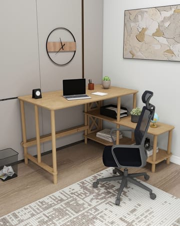 Morina Skrivbord 125 cm - Ek - Möbler - Bord & matgrupp - Kontorsbord - Skrivbord