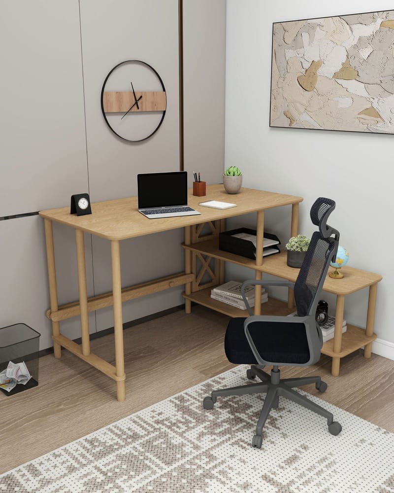 Morina Skrivbord 125 cm - Ek - Möbler - Bord & matgrupp - Kontorsbord - Skrivbord