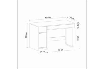 Neric Skrivbord 60x120 cm - Svart - Möbler - Bord & matgrupp - Kontorsbord - Skrivbord
