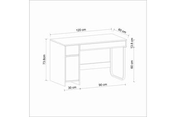 Neric Skrivbord 60x120 cm - Svart - Möbler - Bord & matgrupp - Kontorsbord - Skrivbord