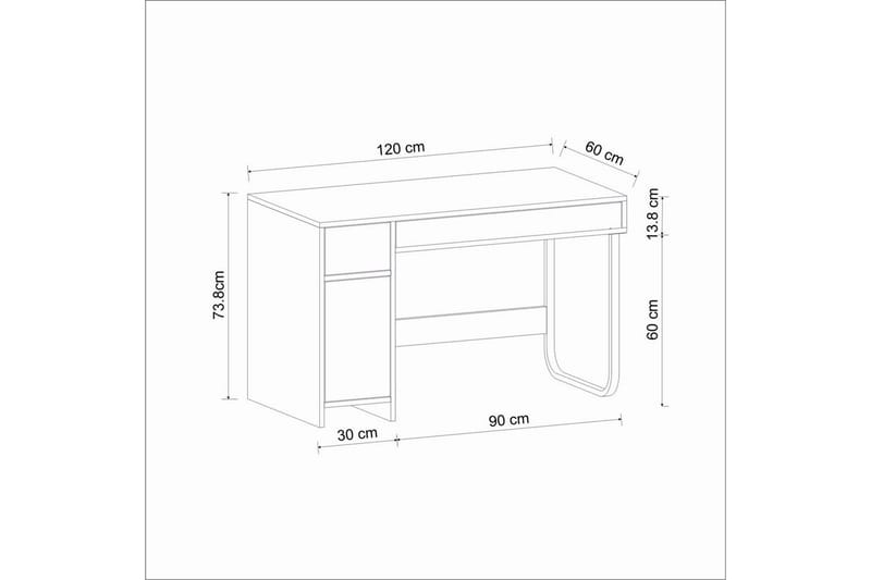 Neric Skrivbord 60x120 cm - Svart - Möbler - Bord & matgrupp - Kontorsbord - Skrivbord