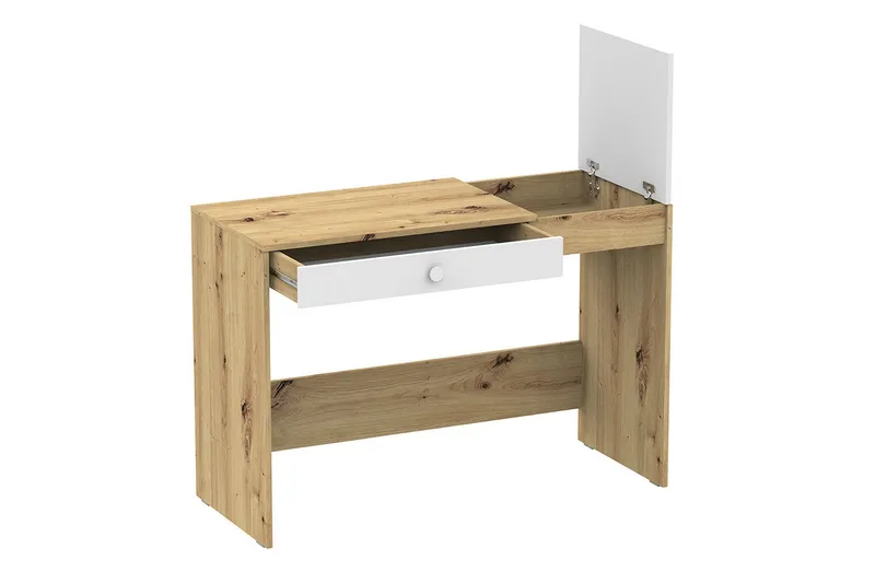 Nero Skrivbord 120 cm - Natur/Vit/Grå - Möbler - Bord & matgrupp - Kontorsbord - Skrivbord