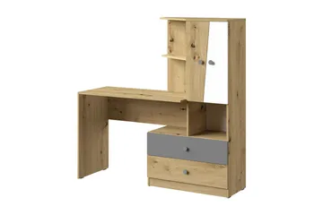 Nero Skrivbord 150 cm - Natur/Vit/Grå - Möbler - Bord & matgrupp - Kontorsbord - Skrivbord