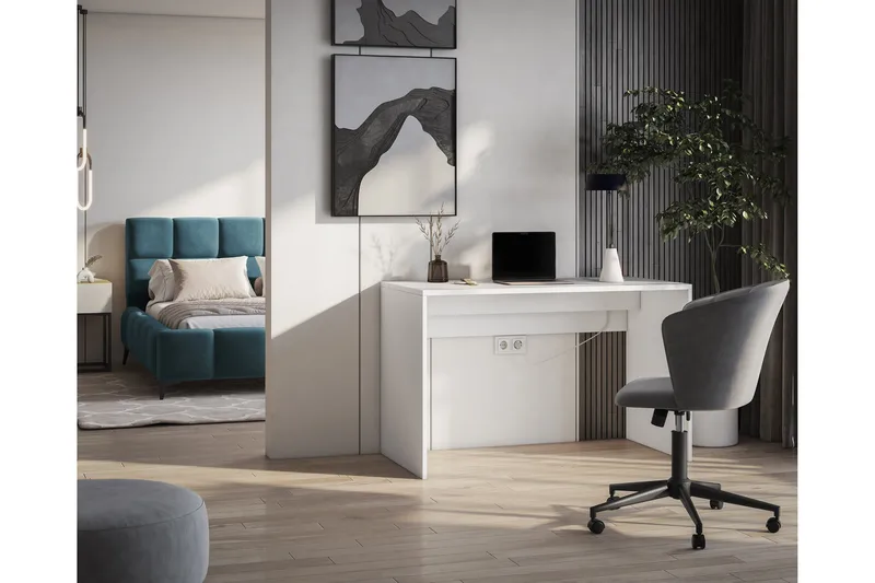 Nevy Skrivbord 120x60 cm - Vit - Möbler - Bord & matgrupp - Kontorsbord - Skrivbord
