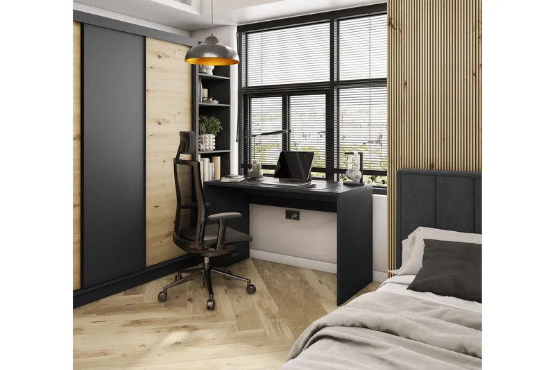 Nevy Skrivbord 140x60 cm - Svart - Möbler - Bord & matgrupp - Kontorsbord - Skrivbord