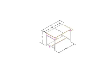 Ovran Skrivbord 57x113 cm - Ek/Svart - Möbler - Bord & matgrupp - Kontorsbord - Skrivbord