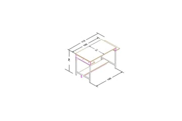 Ovran Skrivbord 57x113 cm - Ek/Svart - Möbler - Bord & matgrupp - Kontorsbord - Skrivbord