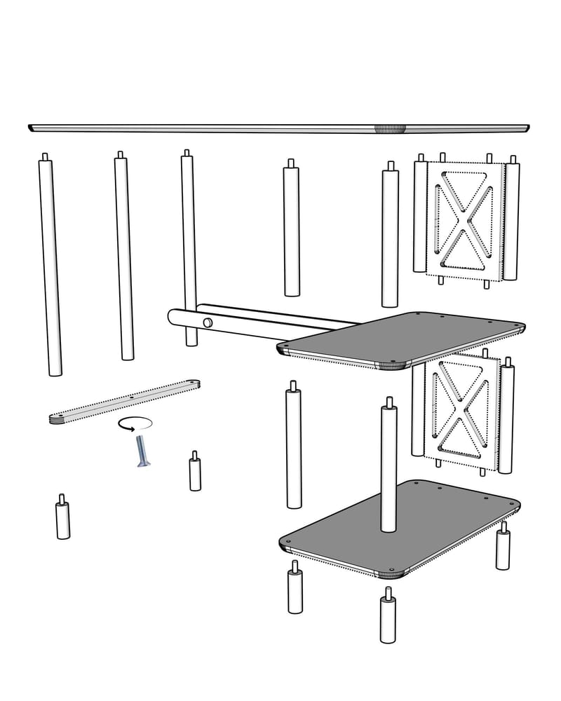 Rorina Skrivbord 125 cm - Ek - Möbler - Bord & matgrupp - Kontorsbord - Skrivbord