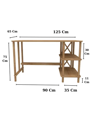 Rorina Skrivbord 125 cm - Ek - Möbler - Bord & matgrupp - Kontorsbord - Skrivbord