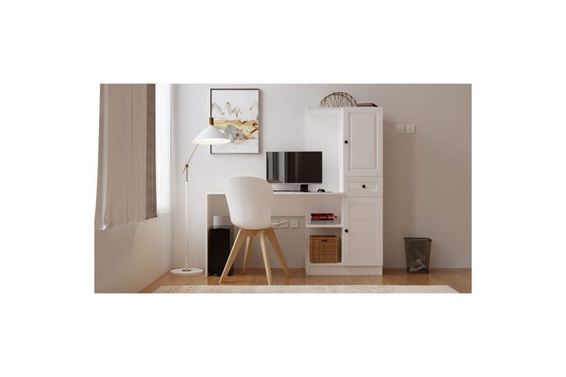 Salor Skrivbord 40x120 cm - Vit - Möbler - Bord & matgrupp - Kontorsbord - Skrivbord