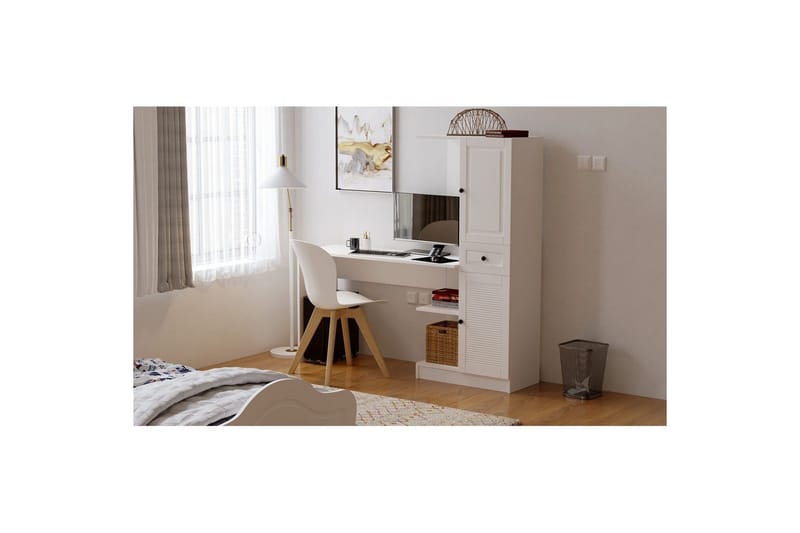 Salor Skrivbord 40x120 cm - Vit - Möbler - Bord & matgrupp - Kontorsbord - Skrivbord
