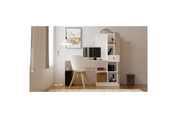 Salor Skrivbord 40x120 cm - Vit - Möbler - Bord & matgrupp - Kontorsbord - Skrivbord