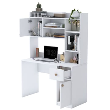 Sarnor Skrivbord 120x166x50 cm - Vit - Möbler - Bord & matgrupp - Kontorsbord - Skrivbord