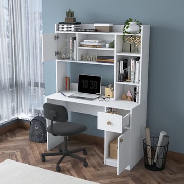 Sarnor Skrivbord 120x166x50 cm - Vit - Möbler - Bord & matgrupp - Kontorsbord - Skrivbord