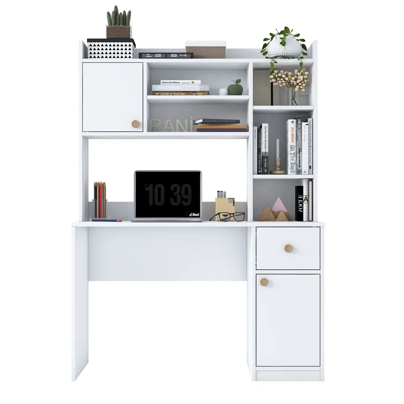 Sarnor Skrivbord 120x166x50 cm - Vit - Möbler - Bord & matgrupp - Kontorsbord - Skrivbord