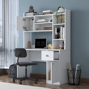 Sarnor Skrivbord 120x166x50 cm - Vit - Möbler - Bord & matgrupp - Kontorsbord - Skrivbord