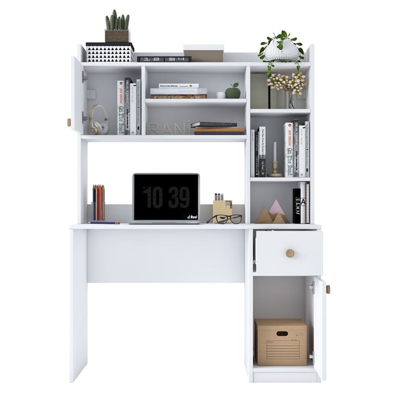 Sarnor Skrivbord 120x166x50 cm - Vit - Möbler - Bord & matgrupp - Kontorsbord - Skrivbord
