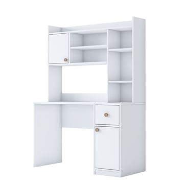 Sarnor Skrivbord 120x166x50 cm - Vit - Möbler - Bord & matgrupp - Kontorsbord - Skrivbord