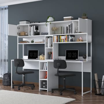Sarnor Skrivbord 210x170,5x50 cm - Vit - Möbler - Bord & matgrupp - Kontorsbord - Skrivbord