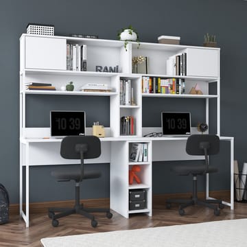Sarnor Skrivbord 210x170,5x50 cm - Vit - Möbler - Bord & matgrupp - Kontorsbord - Skrivbord