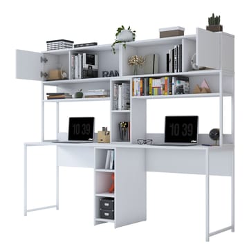 Sarnor Skrivbord 210x170,5x50 cm - Vit - Möbler - Bord & matgrupp - Kontorsbord - Skrivbord