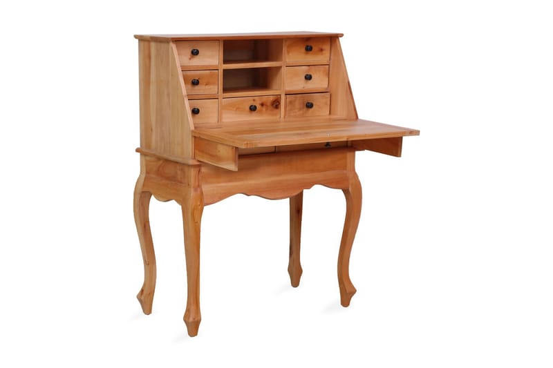 Sekretär 78x42x103 cm massivt mahognyträ - Brun - Sekretär - Skrivbord