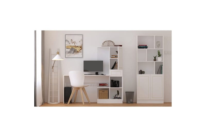 Seyrel Skrivbord 40x120 cm - Matt Vit - Möbler - Bord & matgrupp - Kontorsbord - Skrivbord