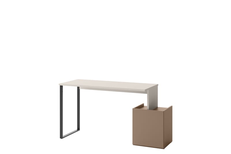 Sigmana Skrivbord 125x55 cm - Ljusgrå/Brun - Möbler - Bord & matgrupp - Kontorsbord - Skrivbord