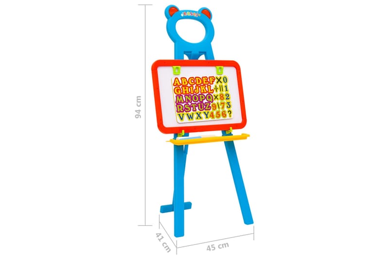 2-i-1 Staffli med griffeltavla och whiteboard - Skrivbord - Ritbord barn & rittavla barn - Ritbord