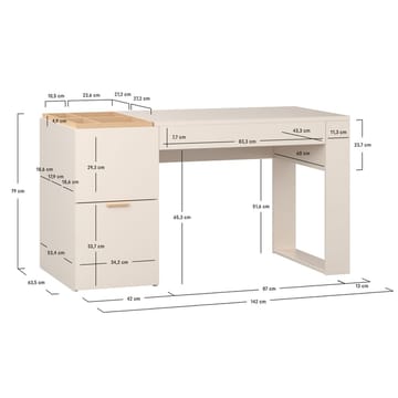 Skrivbord 4 You Fresh 140 cm - Ek - Möbler - Bord & matgrupp - Kontorsbord - Skrivbord